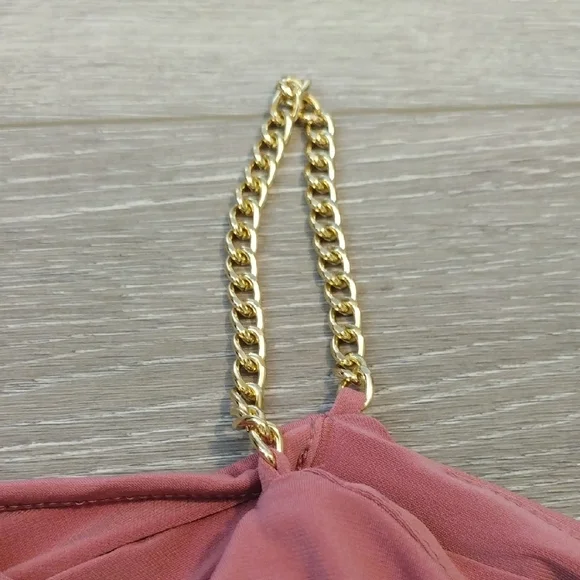 First Love Pink Ruffled Off-Shoulder Blouse - Picture 6 of 13